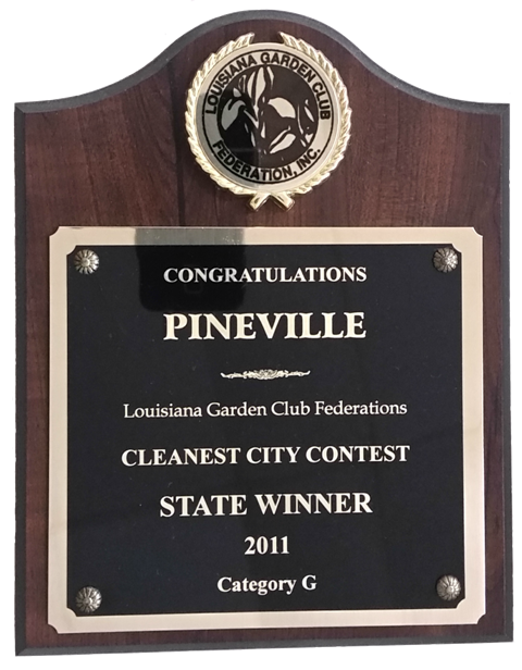 2011 Cleanest City Plaque