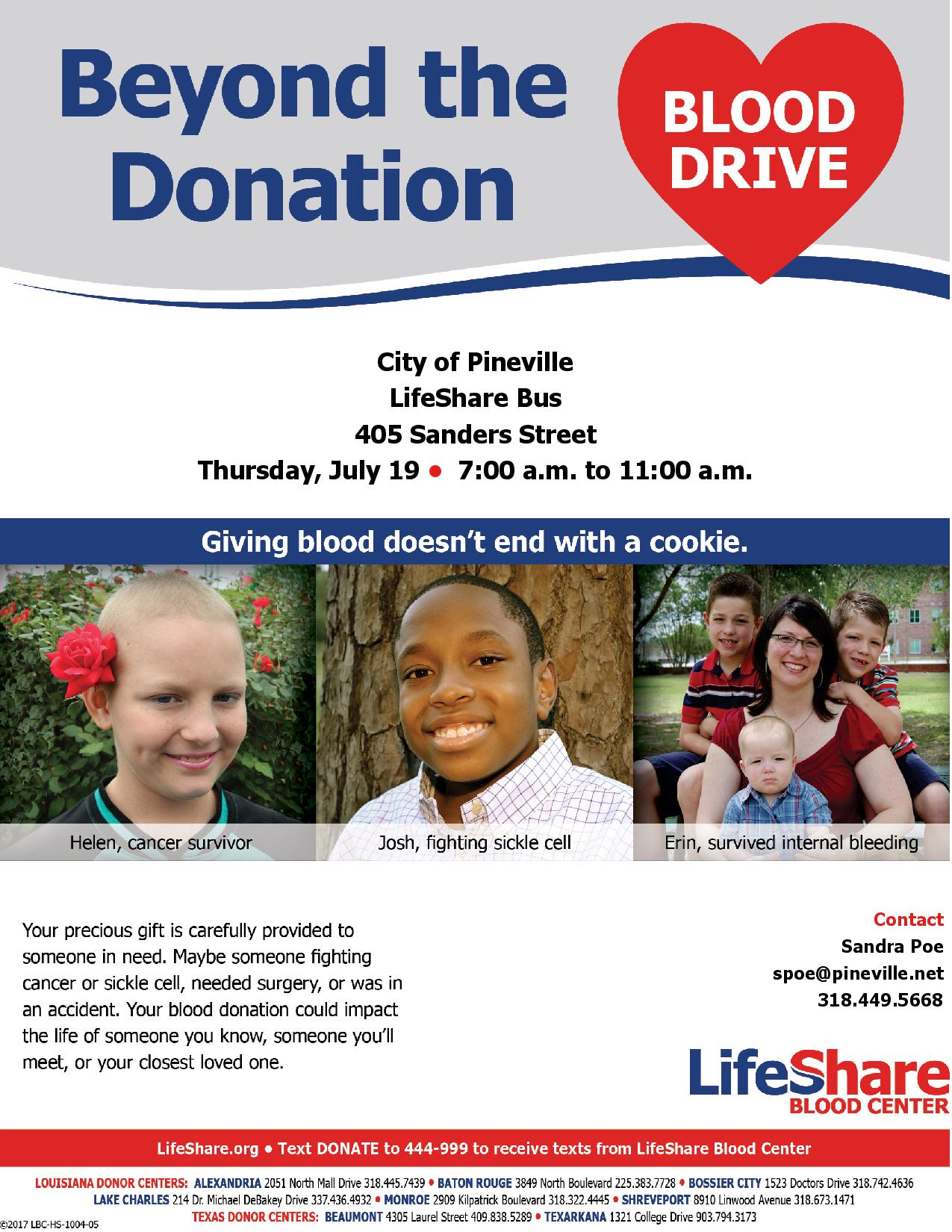 Blood Drive July 2018