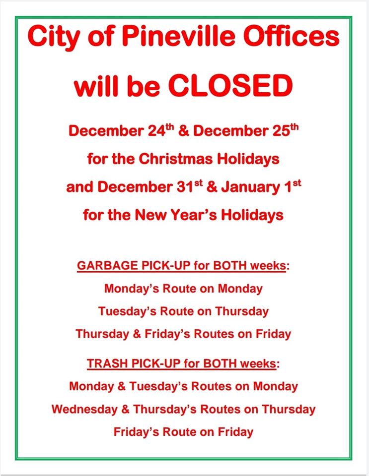 2019 Christmas-New Years Closure