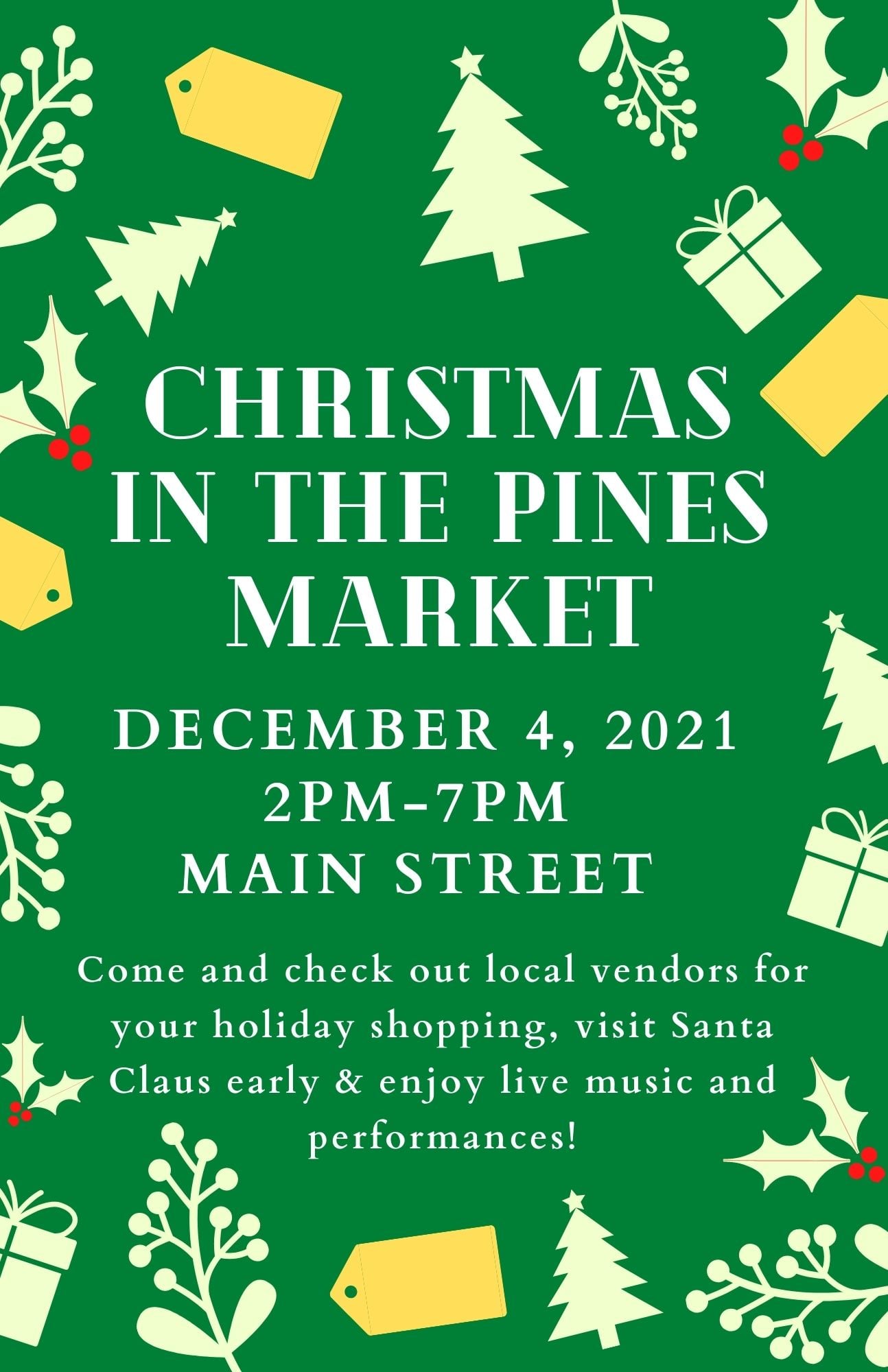 2021 Christmas In The Pines Market