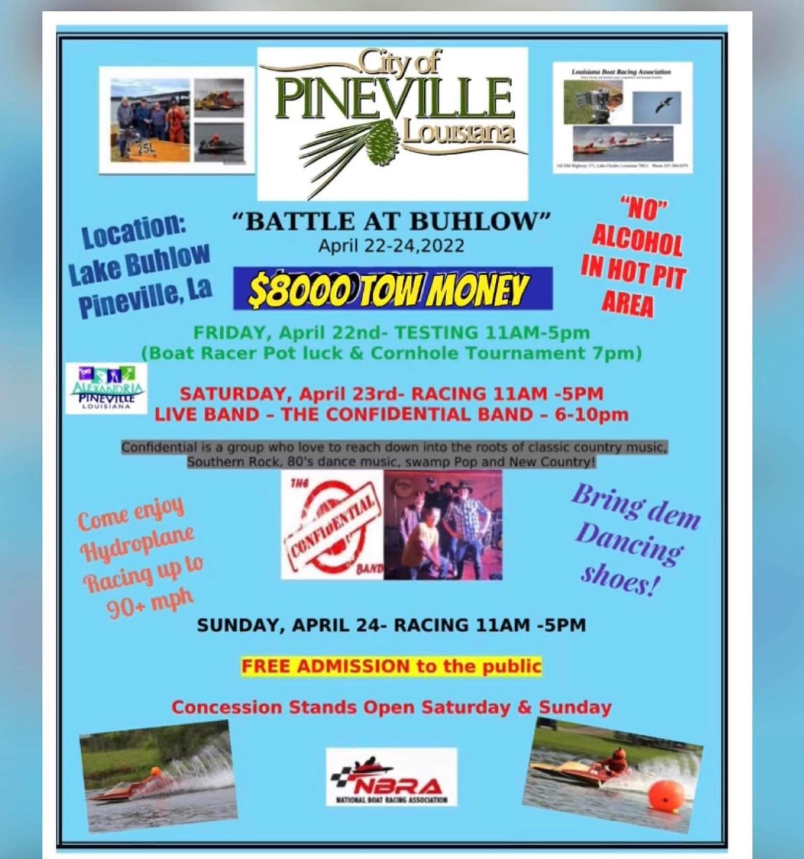 Buhlow Boat Races -- Apr 22-24, 2022