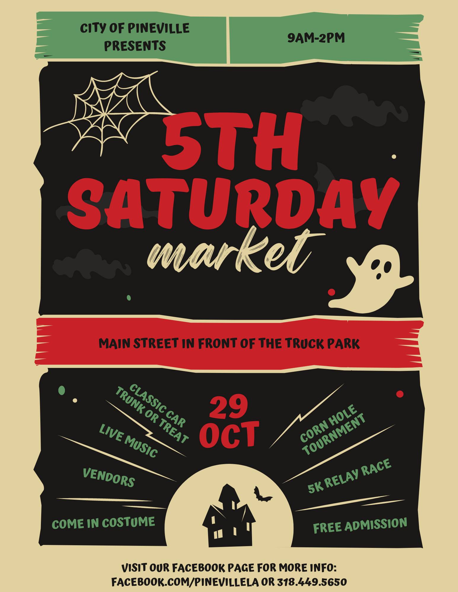 5th Saturday Market -- Oct 29