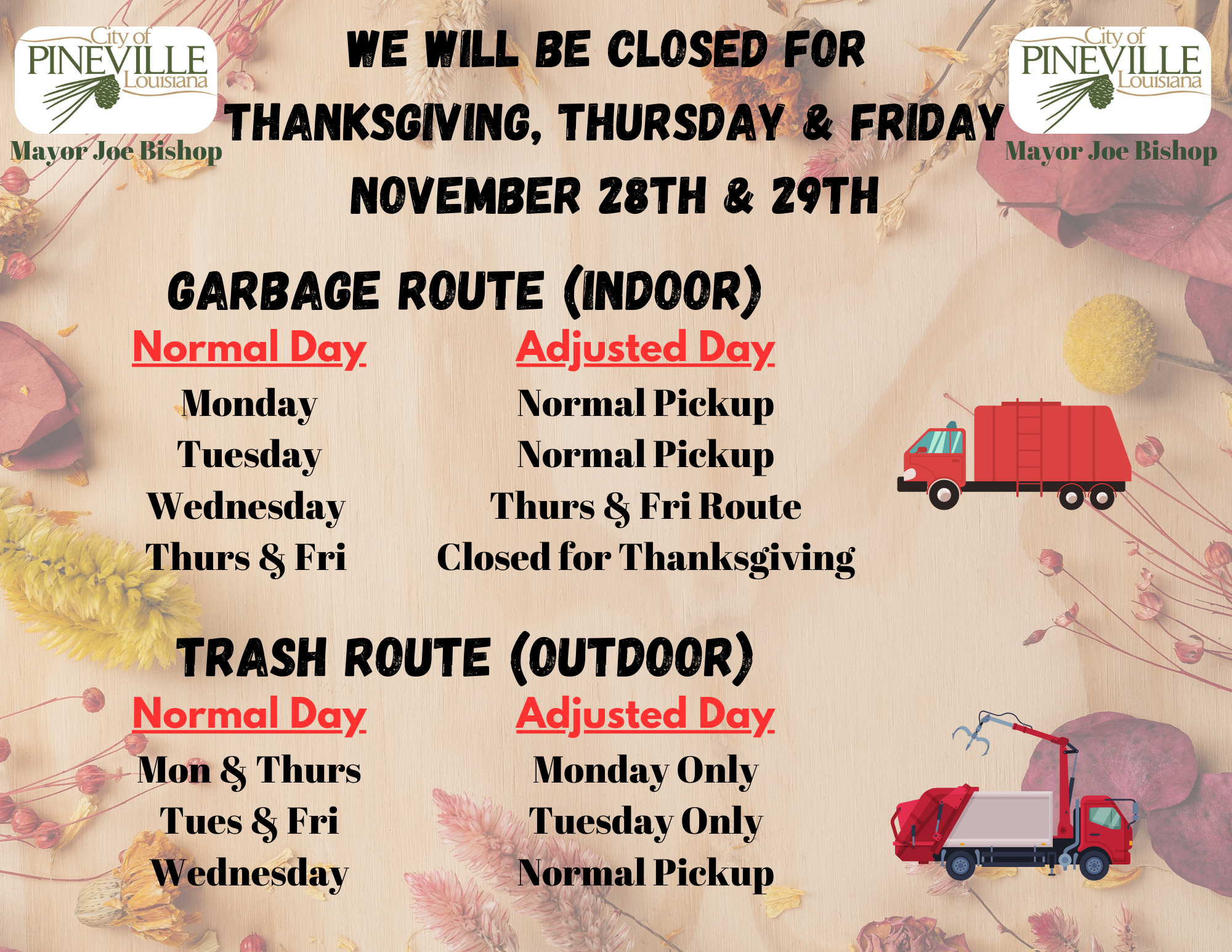 2024 Thanksgiving Closure