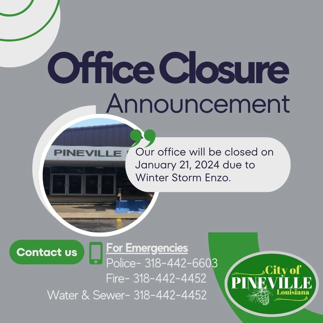 Jan 21 City Hall Closure